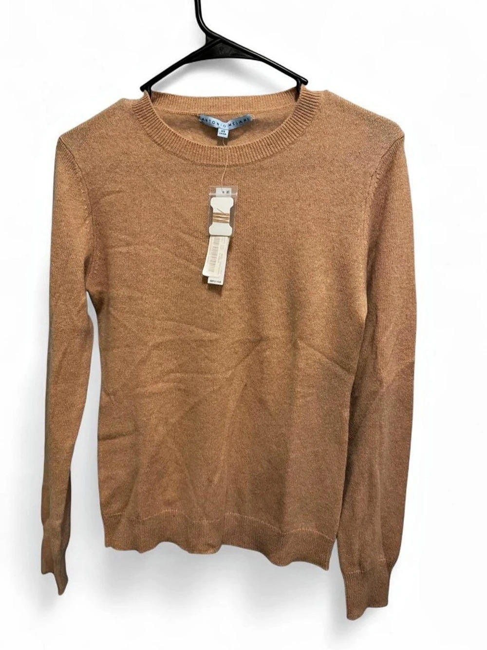 Antonio Melani Lila Cashmere Crewneck Sweater Brown XS